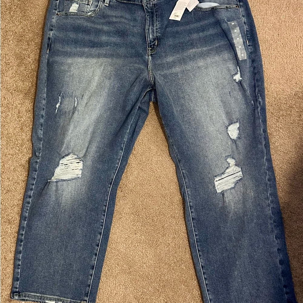 Lane Bryant Dark Blue Straight Jeans